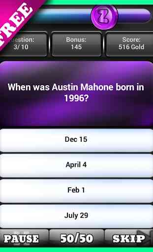 Fan Pop Quiz Austin Facts 1