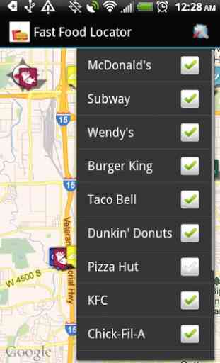 Fast Food Restaurants Locator 2