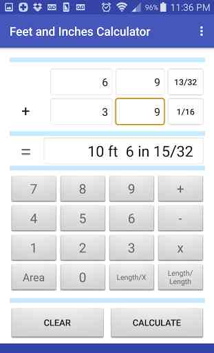 Feet and Inches Calculator 1