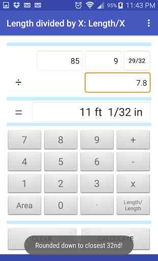 Feet and Inches Calculator 3