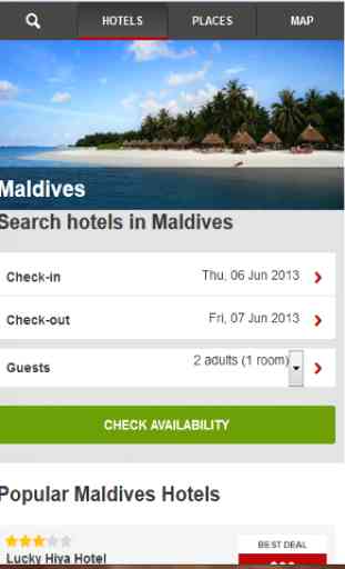 hôtels à Maldives 1