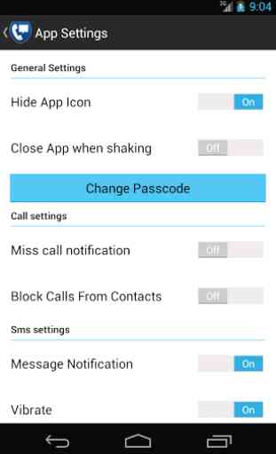 Private Calls and SMS 4