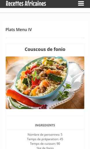 Recettes Africaines 3