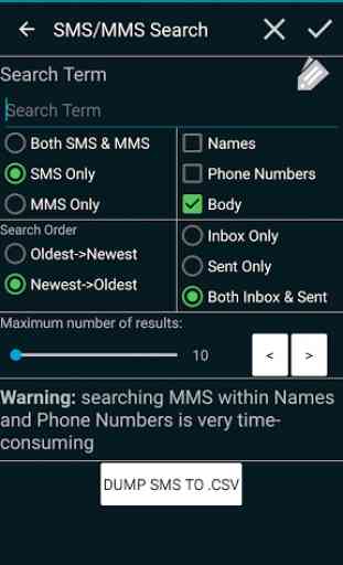 SMS MMS Search for Tasker 2
