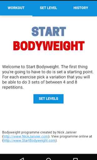 Start Bodyweight 1