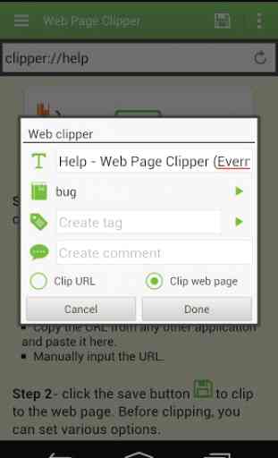 Web Page Clipper for Evernote 2