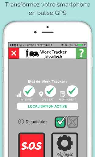 Work Tracker localisateur GPS 1