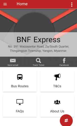 BNF express myanmar bus ticket 1