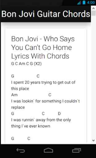 Bon Jovi - Guitar Chords 1