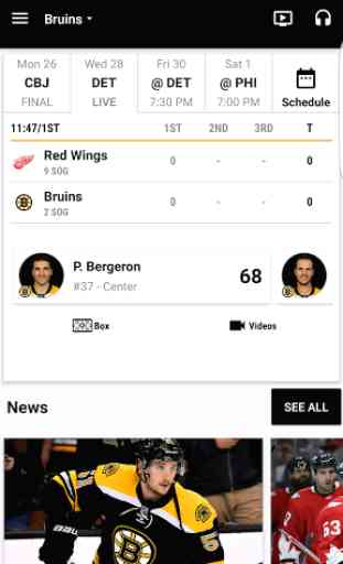 Boston Bruins Official App 1