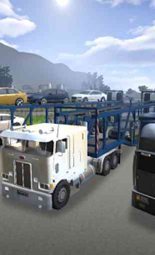 Car Transporter Truck Parking 3