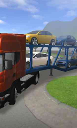 Car Transporter Truck Parking 4