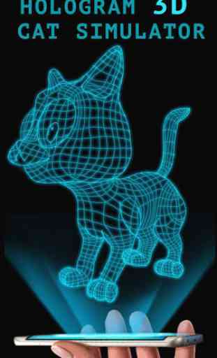 Hologramme 3D Cat Simulator 1