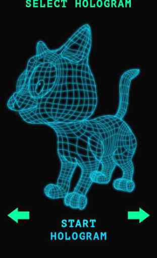 Hologramme 3D Cat Simulator 2
