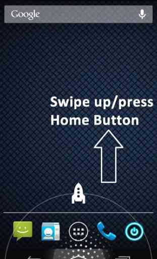 Home Button + Swipe Up Key 1
