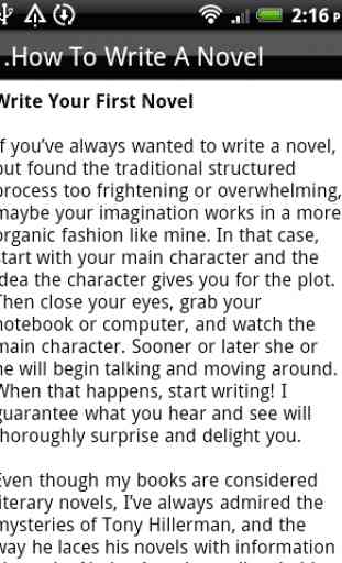 How To Write A Novel 2