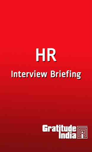 HR Interview Briefing 1