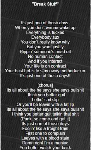 Limp Bizkit: Best Lyrics 3