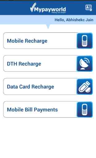 Mobile Recharge,DTH,Bill Pay 2