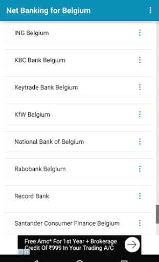 Net Banking App for Belgium 4
