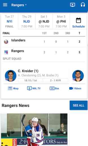 Official New York Rangers App 1