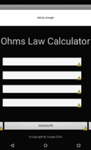 OHM'S LAW CALCULATOR 3