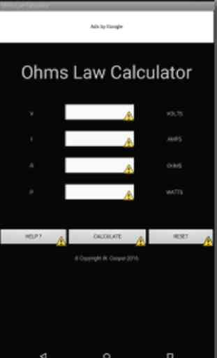 OHM'S LAW CALCULATOR 4