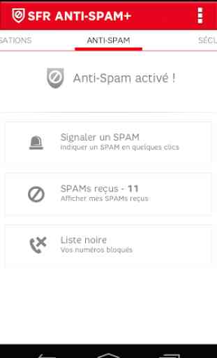 SFR Anti-spam+ (SMS et Appels) 1