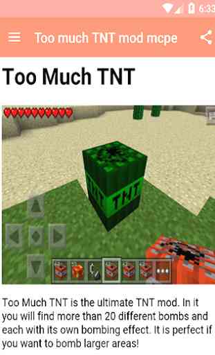 Too much TNT mod mcpe, 2