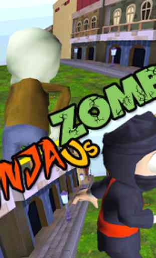 3D Zombie VS Ninja Sufers Run 1