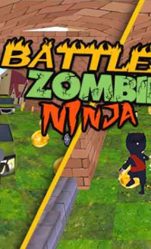 3D Zombie VS Ninja Sufers Run 2