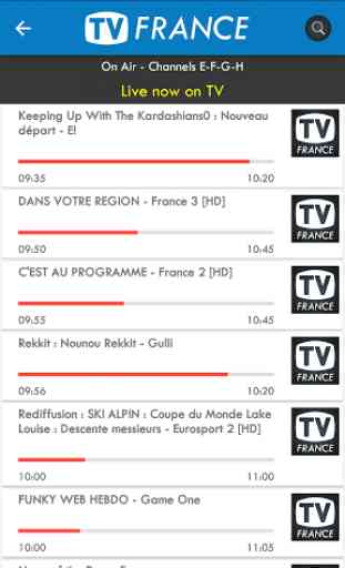 TV France - Liste de TV 2