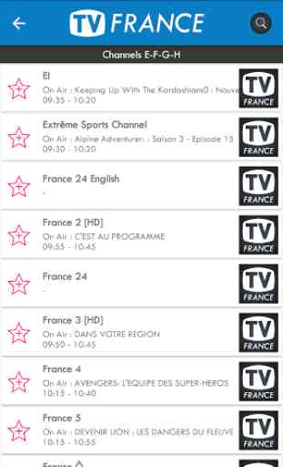 TV France - Liste de TV 4