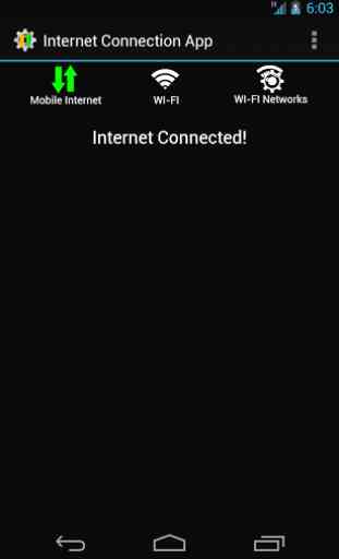 connexion à Internet appli 1