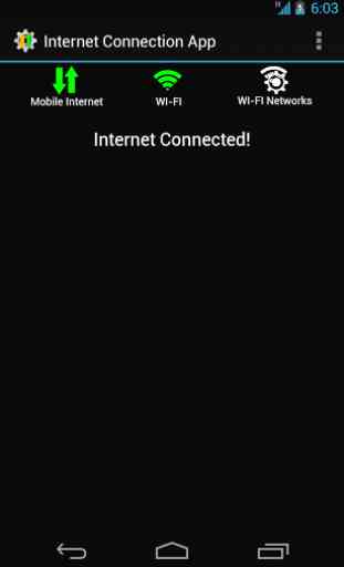 connexion à Internet appli 2