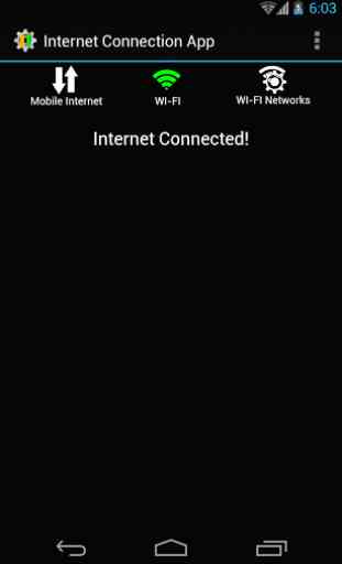 connexion à Internet appli 3