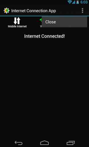connexion à Internet appli 4