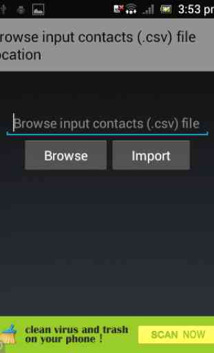 CSV Contacts Importer 2
