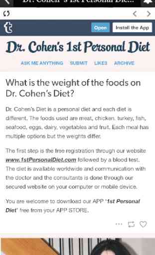 Dr. Cohen´s 1st Personal Diet 3