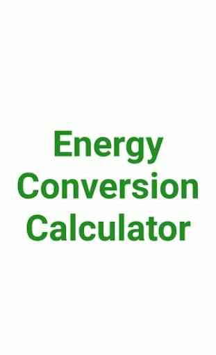 Energy Conversion Calculator 1