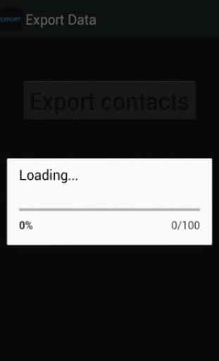 Export Contacts & Data en CSV 2