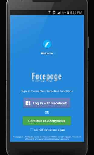 Facepage: Viewer for Fan Pages 1