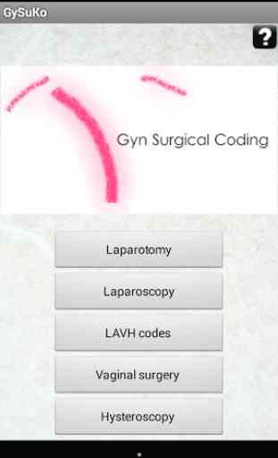 GySuKo - Gyn Surgical Coding 1
