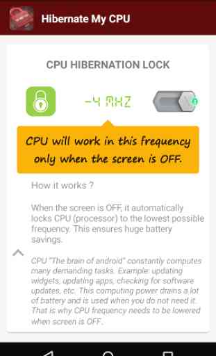Hibernate My CPU (Save Battery 2