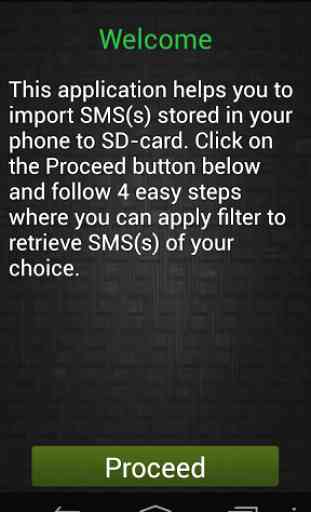 Import SMS(s) 1