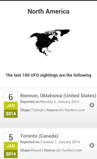 Latest UFO sightings 2