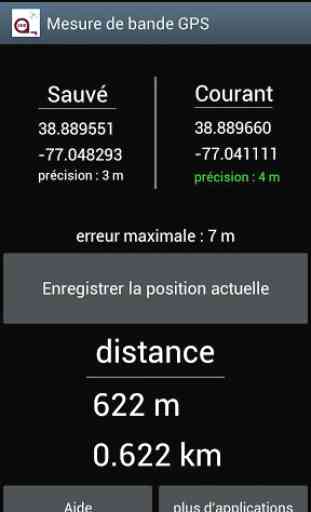 Mesure de distance GPS 1