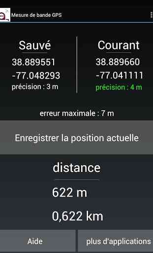 Mesure de distance GPS 2