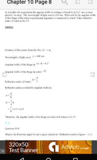 Physics Solutions 12 for NCERT 2
