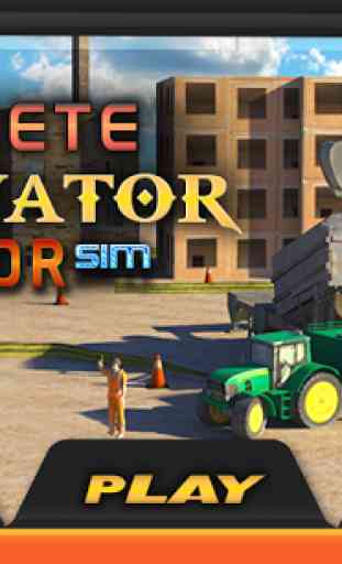 Concrete Excavator Tractor Sim 3